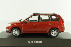 Ваз-2194, Lada Granta 2 SW 2018, red, Автолегенды №24, Deagostini 1:43