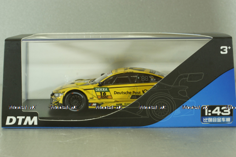BMW M4 DTM #16 2015, yellow, 440998D-GP(D), Huadawei 1:43