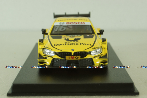 BMW M4 DTM #16 2015, yellow, 440998D-GP(D), Huadawei 1:43