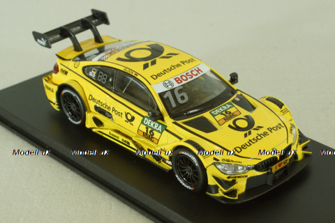 BMW M4 DTM #16 2015, yellow, 440998D-GP(D), Huadawei 1:43