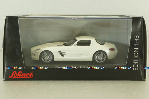 Mercedes SLS AMG (C197) 2010, white, 450741100, Schuco 1:43