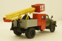 Газ-52 ТВГ-15 (52), хаки/красный/серый, АвтоИстория 1:43