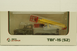 Газ-52 ТВГ-15 (52), хаки/красный/серый, АвтоИстория 1:43