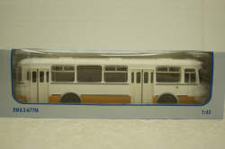 Лиаз-677М, белый/охра, Советский Автобус 1:43
