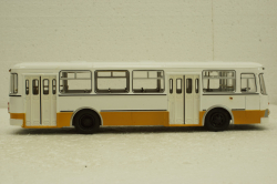 Лиаз-677М, белый/охра, Советский Автобус 1:43