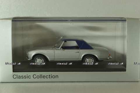 Mercedes 230 SL (W113) 1963, silver, B66040118, Minichamps 1:43
