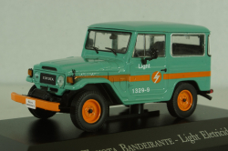 Toyota Land Cruiser BJ40 Bandeirante Light Eletricidade 1970, Altaya 1:43