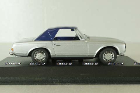 Mercedes 230 SL (W113) 1963, silver, B66040118, Minichamps 1:43