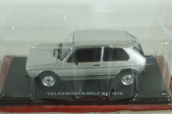 Volkswagen Golf Gti, 1976, silver, Hachette 1:24 Без Журнала