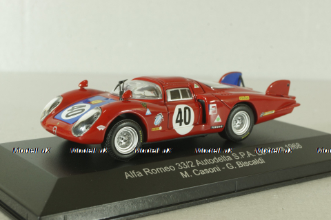 Alfa Romeo 33/2 #40 Le Mans 1968, red, TMC248, TOP Model 1:43