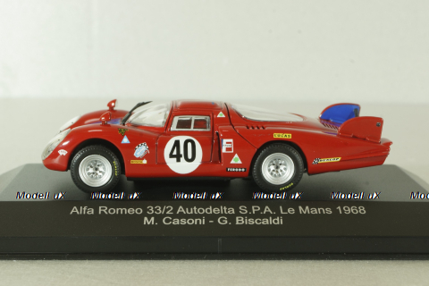 Alfa Romeo 33/2 #40 Le Mans 1968, red, TMC248, TOP Model 1:43