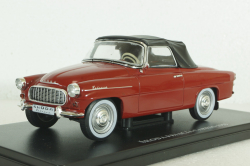 Skoda Felicia Cabrio, 1959, red, Hachette 1:24 Без Журнала блист вскрыт
