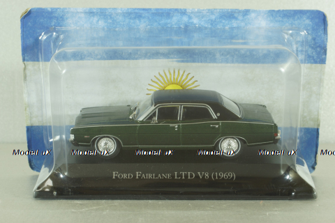 Ford Fairlane LTD V8 1969 green metallic/black, Altaya 1:43