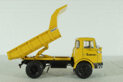 Barreiros Puma Truck Cassone Ribaltabile Movimento Terra 2-Assi 1961, Yellow Camiones y Autobuses, Salvat 1:43