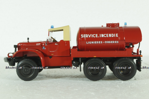 GMC CC Diamond Tanker Truck Service Incendie 1963, Camions de Pompiers, Hachette 1:43
