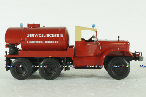 GMC CC Diamond Tanker Truck Service Incendie 1963, Camions de Pompiers, Hachette 1:43