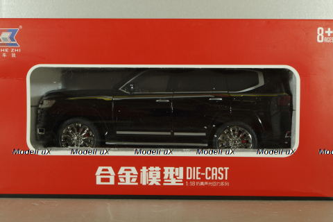 Toyota Land Cruiser 300 2021, black, C0852, Che Zhi 1:18
