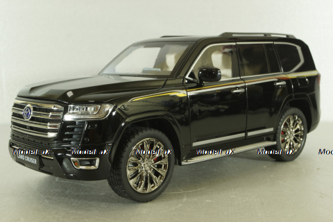 Toyota Land Cruiser 300 2021, black, C0852, Che Zhi 1:18