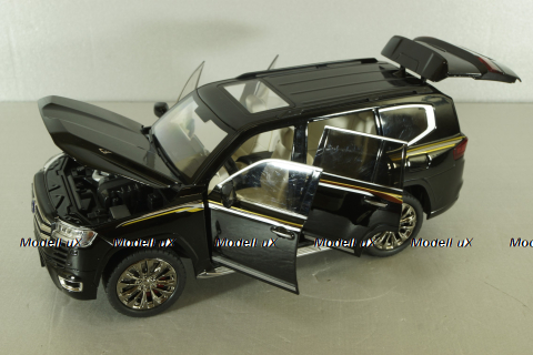 Toyota Land Cruiser 300 2021, black, C0852, Che Zhi 1:18