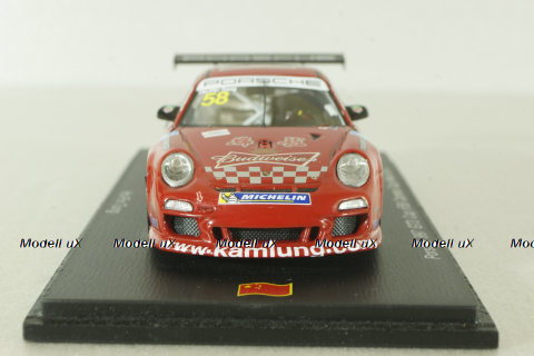 Porsche 911 (997) GT3 Cup #58, red, Carrera Cup Asia 2013, SA037, Spark 1:43