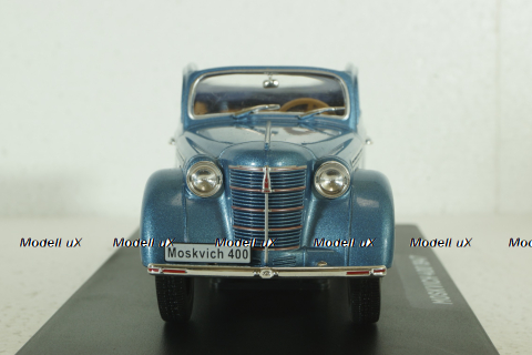 Москвич-400, 1947, синий, Hachette 1:24