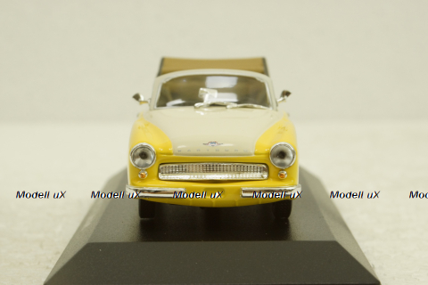Wartburg A311 Cabriolet, 1958, yellow/white, 940015931, Maxichamps 1:43