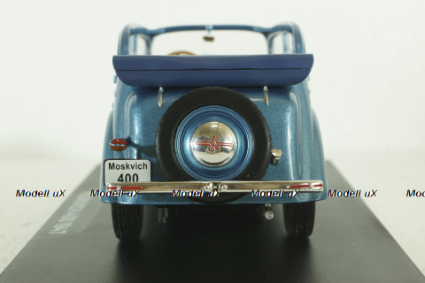 Москвич-400, 1947, синий, Hachette 1:24