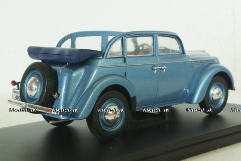 Москвич-400, 1947, синий, Hachette 1:24
