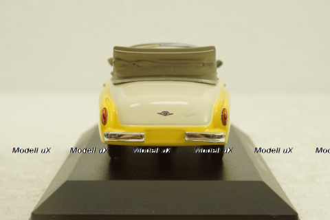 Wartburg A311 Cabriolet, 1958, yellow/white, 940015931, Maxichamps 1:43