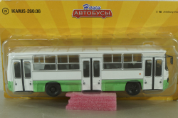 Икарус-260.06 автобус, белый/зеленый, NA025, Наши Автобусы №25, 1:43