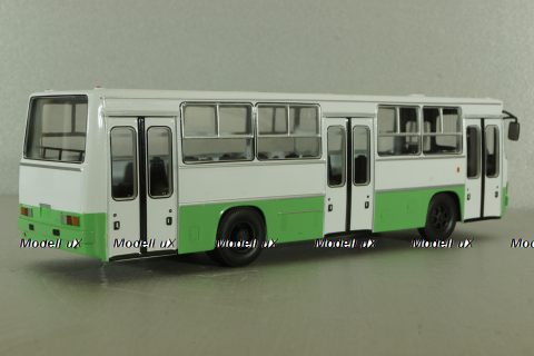Икарус-260.06 автобус, белый/зеленый, NA025, Наши Автобусы №25, 1:43