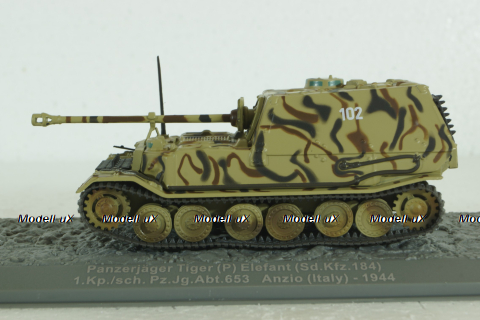 Panzerjager Tiger (P) Elefant (Sd.Kfz.184), Anzio (Italy) 1944, Altaya 1:72