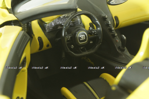 Bugatti W16 Mistral 2023, yellow, BU11051Y, Burago 1:18    