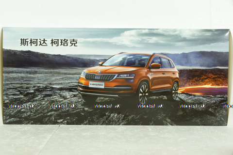 Skoda Karoq 2018, orange, ZSK000001W, Paudi 1:18
