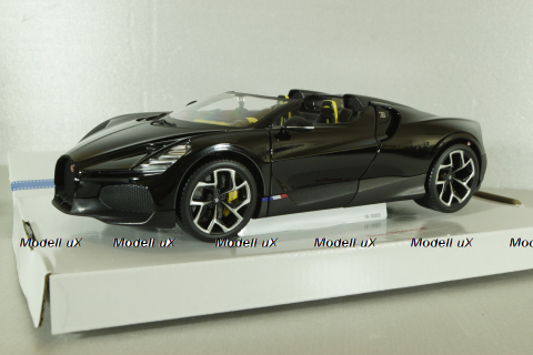 Bugatti W16 Mistral 2023, black,BU11051BK, Burago 1:18   