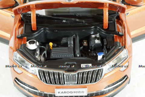 Skoda Karoq 2018, orange, ZSK000001W, Paudi 1:18
