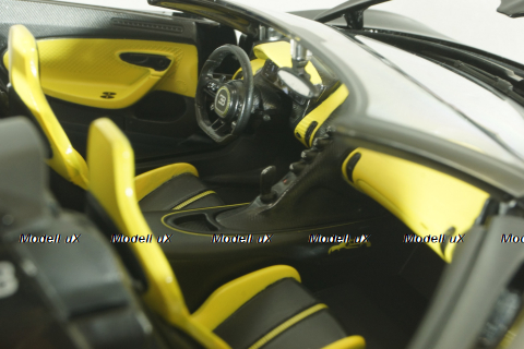 Bugatti W16 Mistral 2023, black,BU11051BK, Burago 1:18   