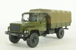 Газ-33081, Садко, военный,  Автолегенды СССР, Грузовики 1:43