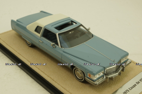 Cadillac Coupe Deville, jennifer blue, STM75602,  Stamp Models 1:43