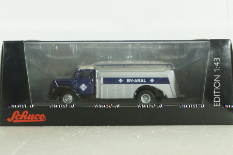 Magirus S6500 fuel truck Aral darkblue, Schuco 1:43