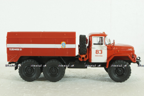 УМП-350(131) Пожарный, Зил-131, TR1011, Наши Грузовики 1:43
