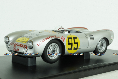 Porsche 550 1500 RS Spyder Carrera Panamericana 1954 Herrmann Nr 55, 85470, AutoArt 1:18