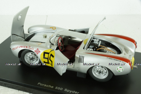 Porsche 550 1500 RS Spyder Carrera Panamericana 1954 Herrmann Nr 55, 85470, AutoArt 1:18