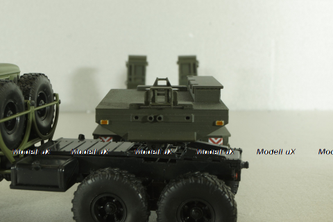 КВСЗ-5001.000 2-х осный п/прицеп-тяжеловоз, хаки, Modellux 1:43