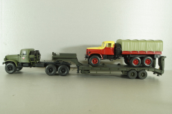 КВСЗ-5001.000 2-х осный п/прицеп-тяжеловоз, хаки, Modellux 1:43