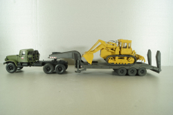 ЧМЗАП-9990 п/прицеп-тяжеловоз, серый, Modellux 1:43