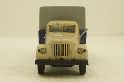 УралЗис-355М, борт с тентом,бежевый/синий, АвтоИстория 1:43