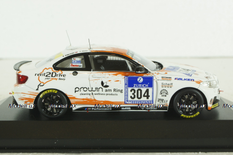 BMW M235I Racing RENT2DRIVE Racing, Nürburgring 2015, 437152504, Minichamps 1:43