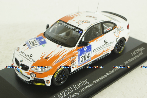 BMW M235I Racing RENT2DRIVE Racing, Nürburgring 2015, 437152504, Minichamps 1:43