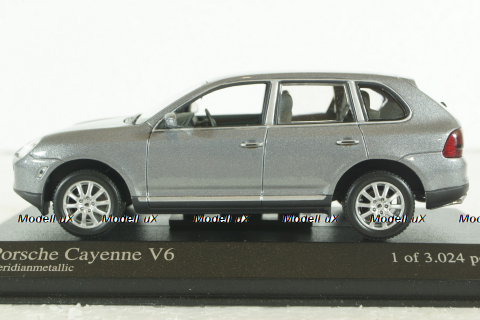 Porsche Cayenne V6 2002 ,grey metallic, 400061010, Minichamps 1:43